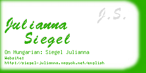 julianna siegel business card